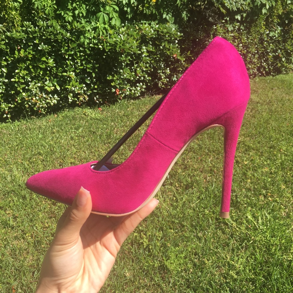 🙅🏻‍♀️ SOLD OUT CLEARANCE Fuchsia Pink Heels - Picture 7 of 8